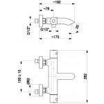 Смеситель для ванны Armatura Moza 5734-010 Смеситель для ванны Armatura Moza 5734-010